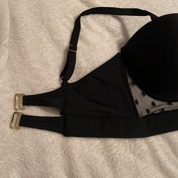 Paramow women swimsuit bikini top size 2X color Black New adjustable strap - Picture 3 of 14